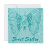 Sophisticated Angelic S-16 Aqua Invitation-Cust.