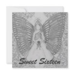 Sophisticated Angelic S-16 Grey Invitation-Cust.