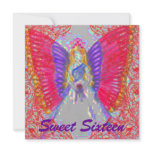 Sophisticated Angelic S-16 Rainbow Invitation