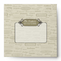 Sophisticated Chic Wine Envelope