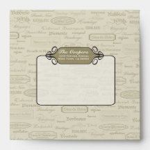 Sophisticated Chic Wine Envelope