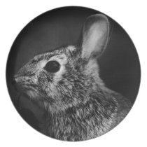 Sophisticated Cottontail Left | Plate