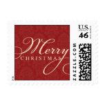 Sophisticated Damask Christmas Postage stamps
