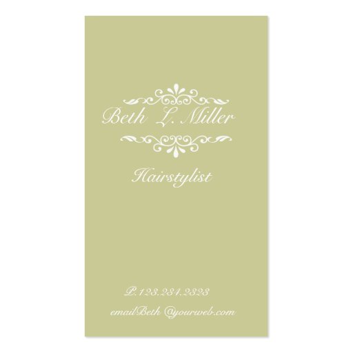 Sophisticated Elegant Business Card Template (front side)