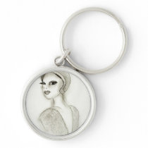 Sophisticated Flapper Keychain