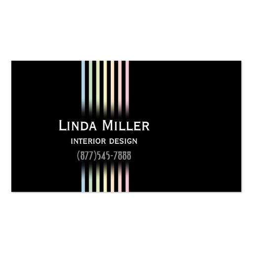 Sophisticated Gradients Business Card (front side)