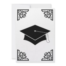 sophisticated graduation cap announcement