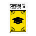 sophisticated graduation cap stamp