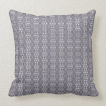 Sophisticated Gray and Plum Geometric Throw Pillow pillows