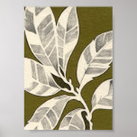 Sophisticated Modern Leaf Posters