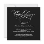 Sophisticated Script Bridal Shower Invitation