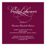 Sophisticated Script Bridal Shower Invitation invitations