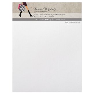 Sophisticated Shopper Letterhead letterhead