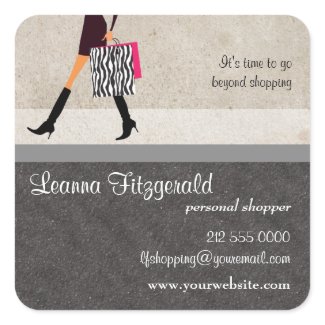 Sophisticated Shopper Promotional Sticker sticker