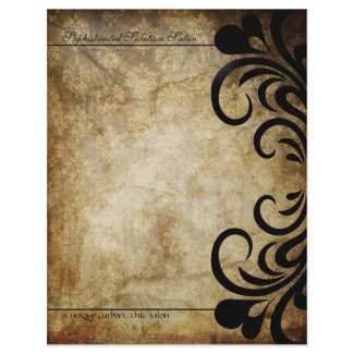 Sophisticated Swirl Letterhead letterhead