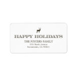 Sophisticated Tag Holiday Address Labels labels