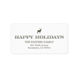 Sophisticated Tag Holiday Address Labels Address Label