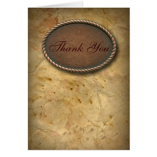Western Thank You Cards, Western Thank You Card Templates, Postage ...