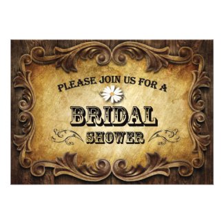 Sophisticated Western Bridal Shower invitation