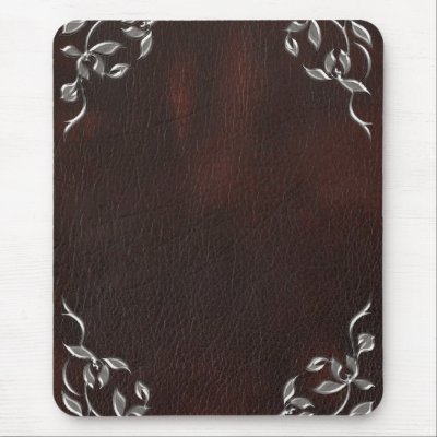 Sophisticated Western Leather Wedding Mouse Pads