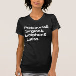 Sophists ladies dark t-shirt