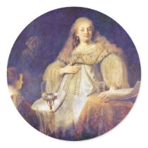 Sophonisbe Receive The Cup Of Poison - Also Round Stickers