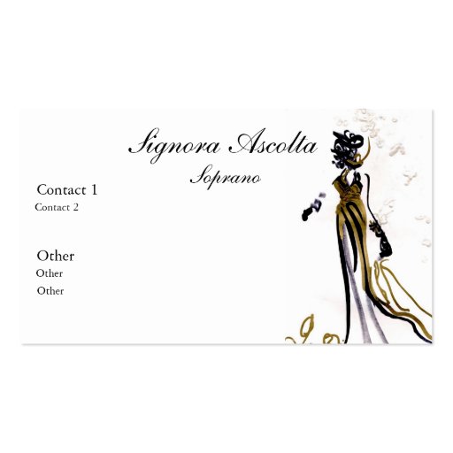 Soprano business card (front side)