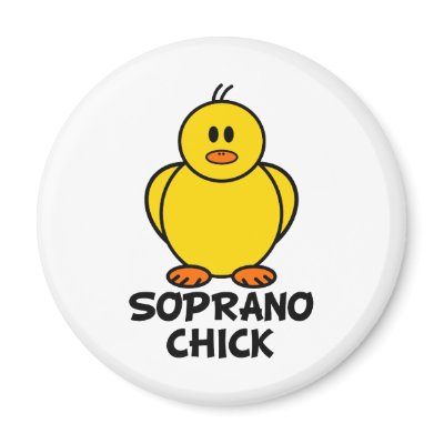 Soprano Chick Fridge Magnet by chicktshirts8
