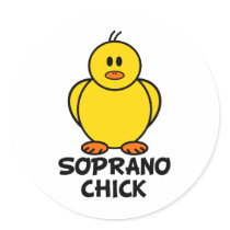 Soprano Chick stickers