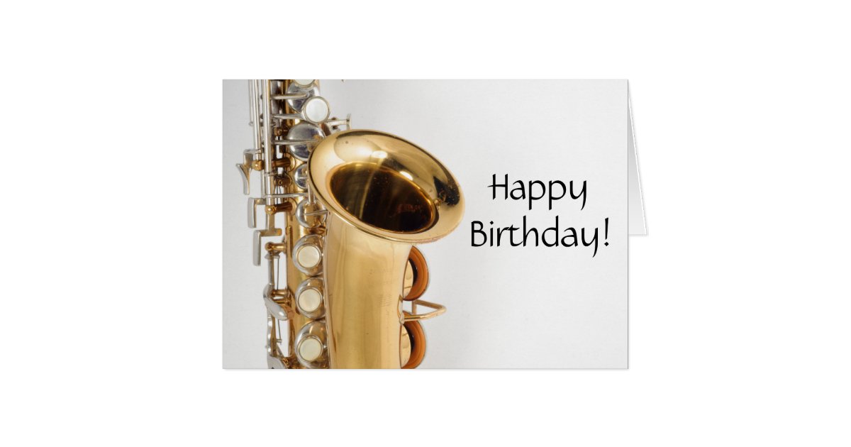 Soprano Saxophone Birthday Card Zazzle