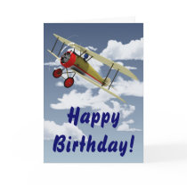 Sopwith Camel and Pilot Greeting Cards
