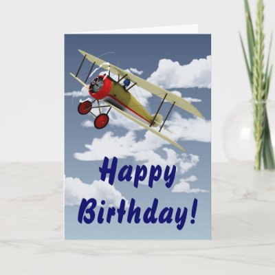 Sopwith Camel and Pilot Greeting Cards