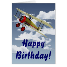 Sopwith Camel and Pilot Greeting Cards