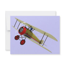 Sopwith Camel and Pilot invitations