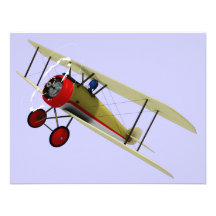 Sopwith Camel and Pilot Invitation