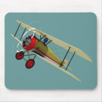 Sopwith Camel and Pilot Mousepad