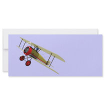 Sopwith Camel and Pilot Personalized Rack Card