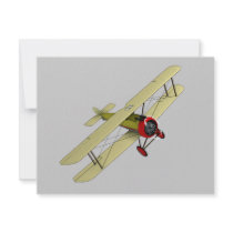 Sopwith Camel Biplane Personalized Invite