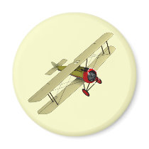 Sopwith Camel Biplane Refrigerator Magnet
