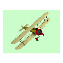 Sopwith Camel Biplane Post Card