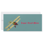 Sopwith Camel Biplane Custom Rack Cards