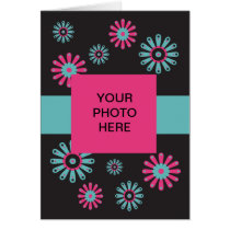 Sorbet floral template 01 - photo Card