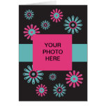 Sorbet floral template 01 - photo Card