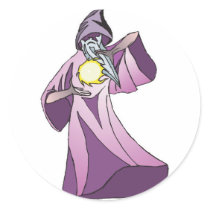 sorcerer wizard with crystal ball stickers by doonidesigns sorcerer wizard with crystal ball stickers
