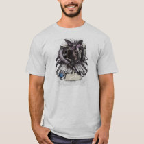 artsprojekt, moderator, television, ear, pink, rabbit, shows off, tentacles, Shirt with custom graphic design