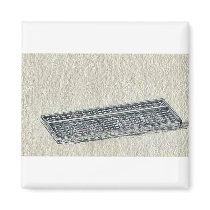 Soroban (counting frames) Ukiyo-e. Refrigerator Magnet