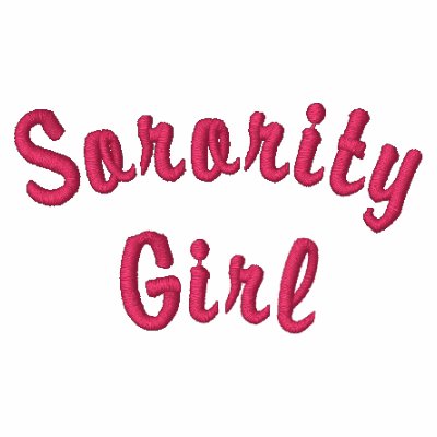 Sorority Girl Embroidered Hooded Sweatshirt by xoari213