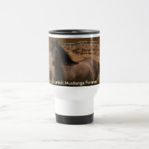 Sorraia Spanish Mustang Horse-Lover's Travel Mug