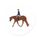 Sorrel English Pleasure Horse Sticker
