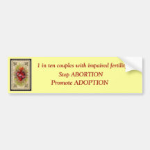 Sorrowful Heart of Mary, 1 in ten couples with ... Bumper Sticker